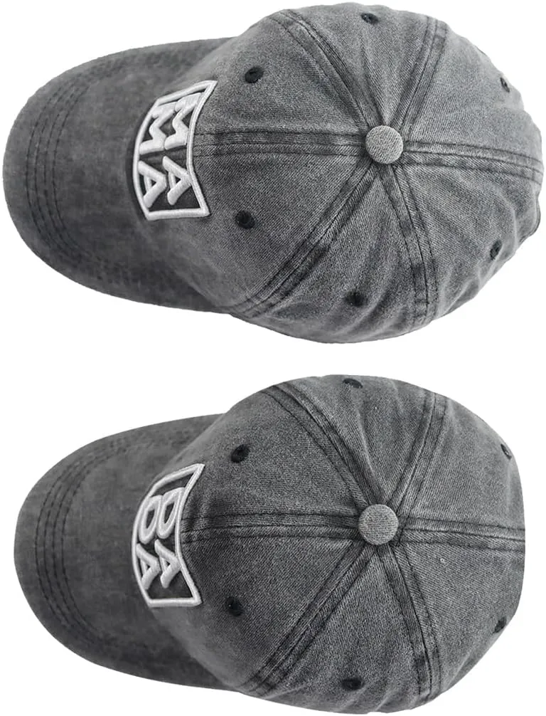 2 Pcs Dada Mama Hats, Embroidered Adjustable Cotton New Parents Couples Baseball Caps for Dad Mom