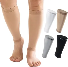 20-30mmHg 1 Pair Calf Compression Sleeve Men and Women Wide Brace for Leg Support Shin Splint Pain Relief