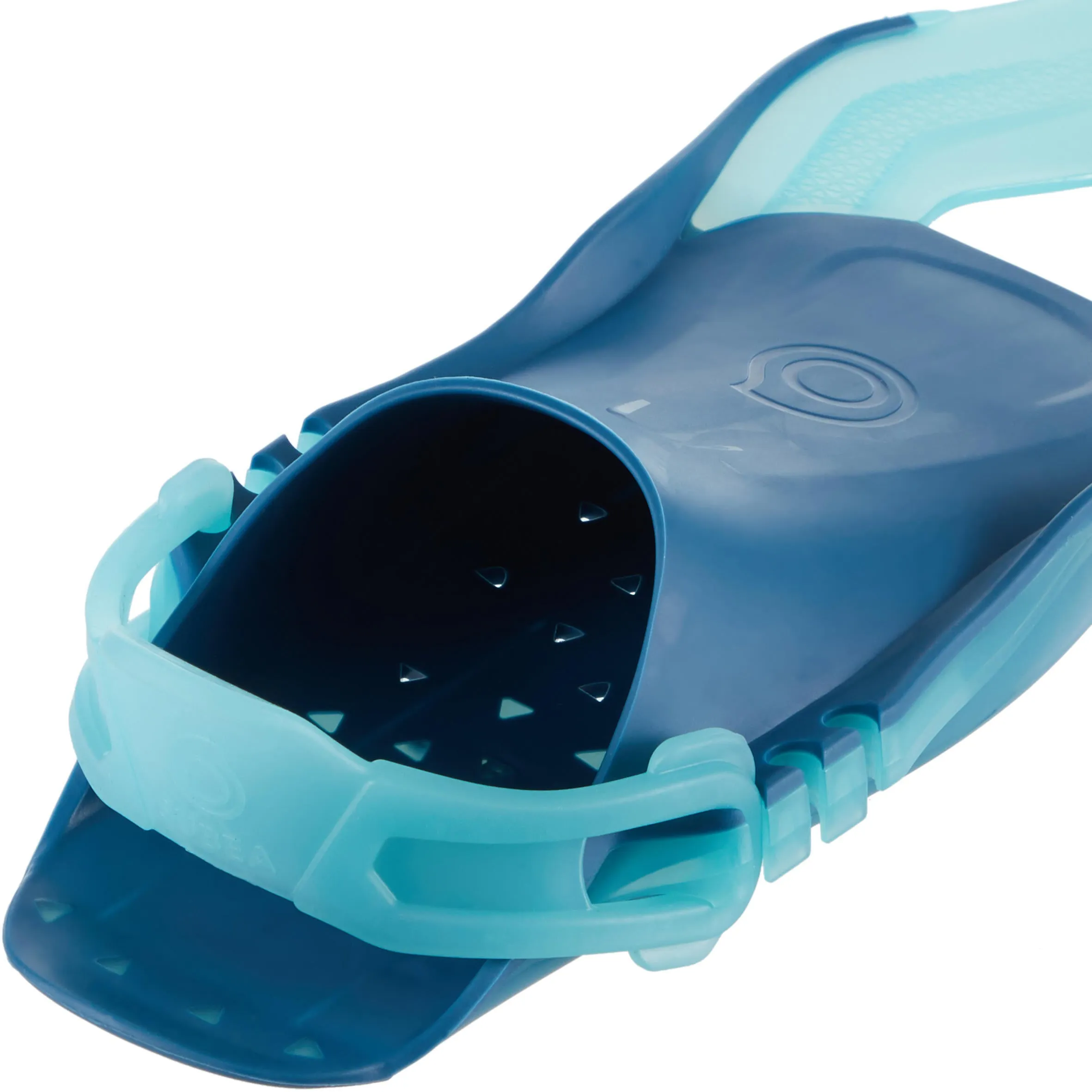 Adjustable snorkeling fins for children blue 100 Subea