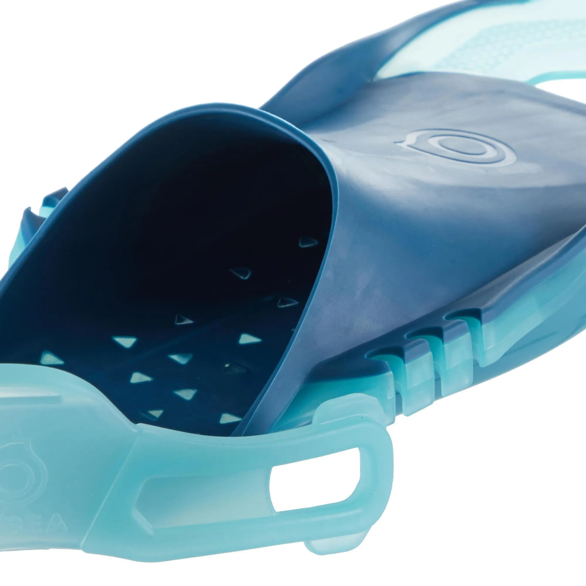 Adjustable snorkeling fins for children blue 100 Subea