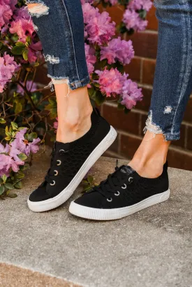 Blowfish Free Spirit Sneakers- Black Flyknit