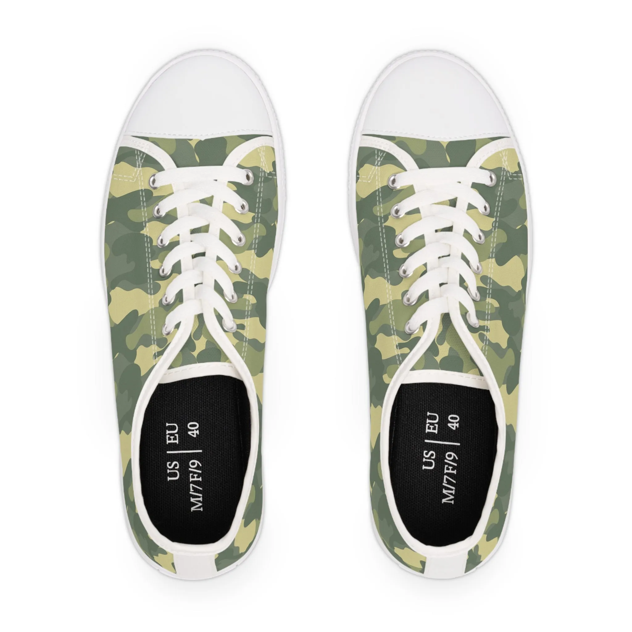 Camo no 4  Women's Low Top Sneakers