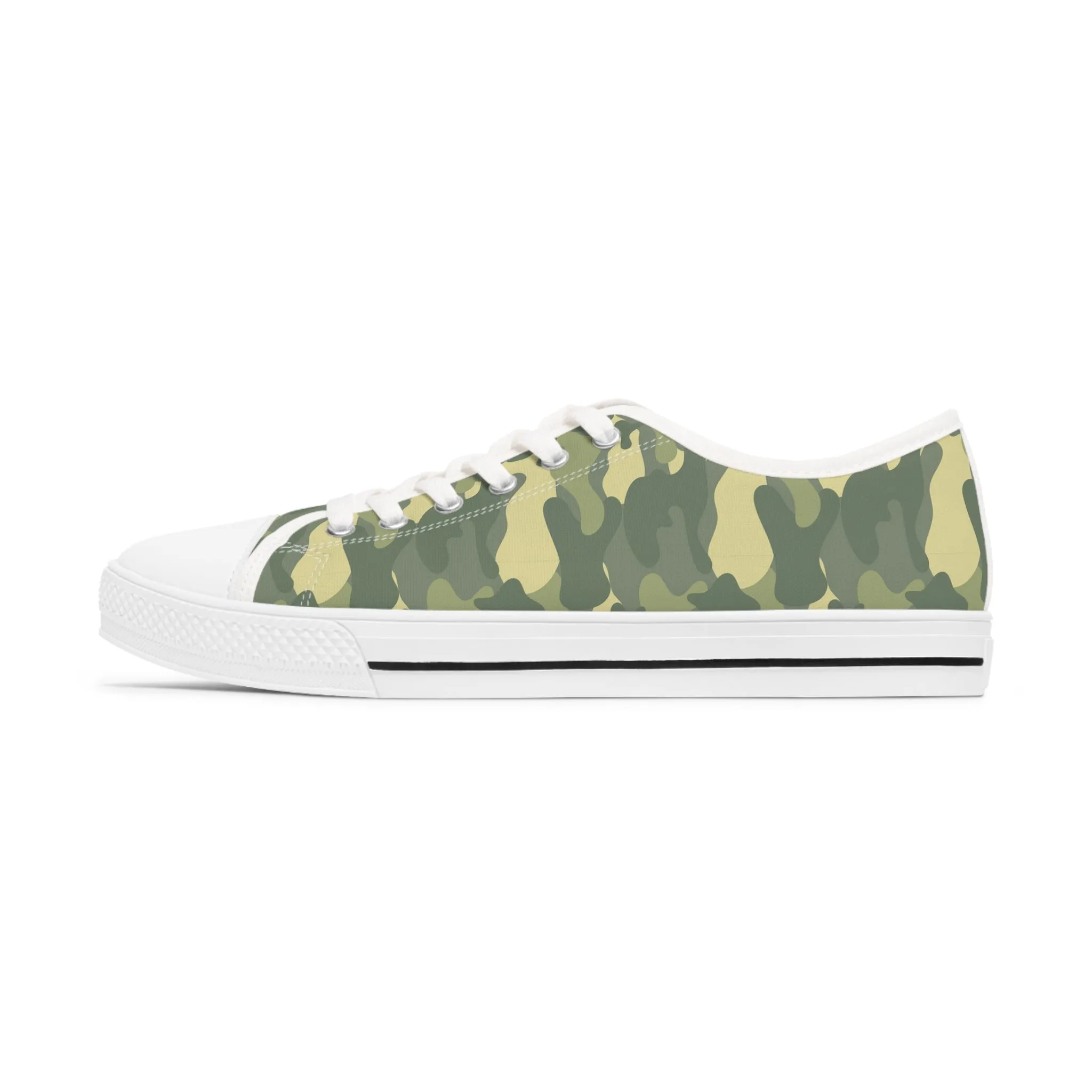 Camo no 4  Women's Low Top Sneakers