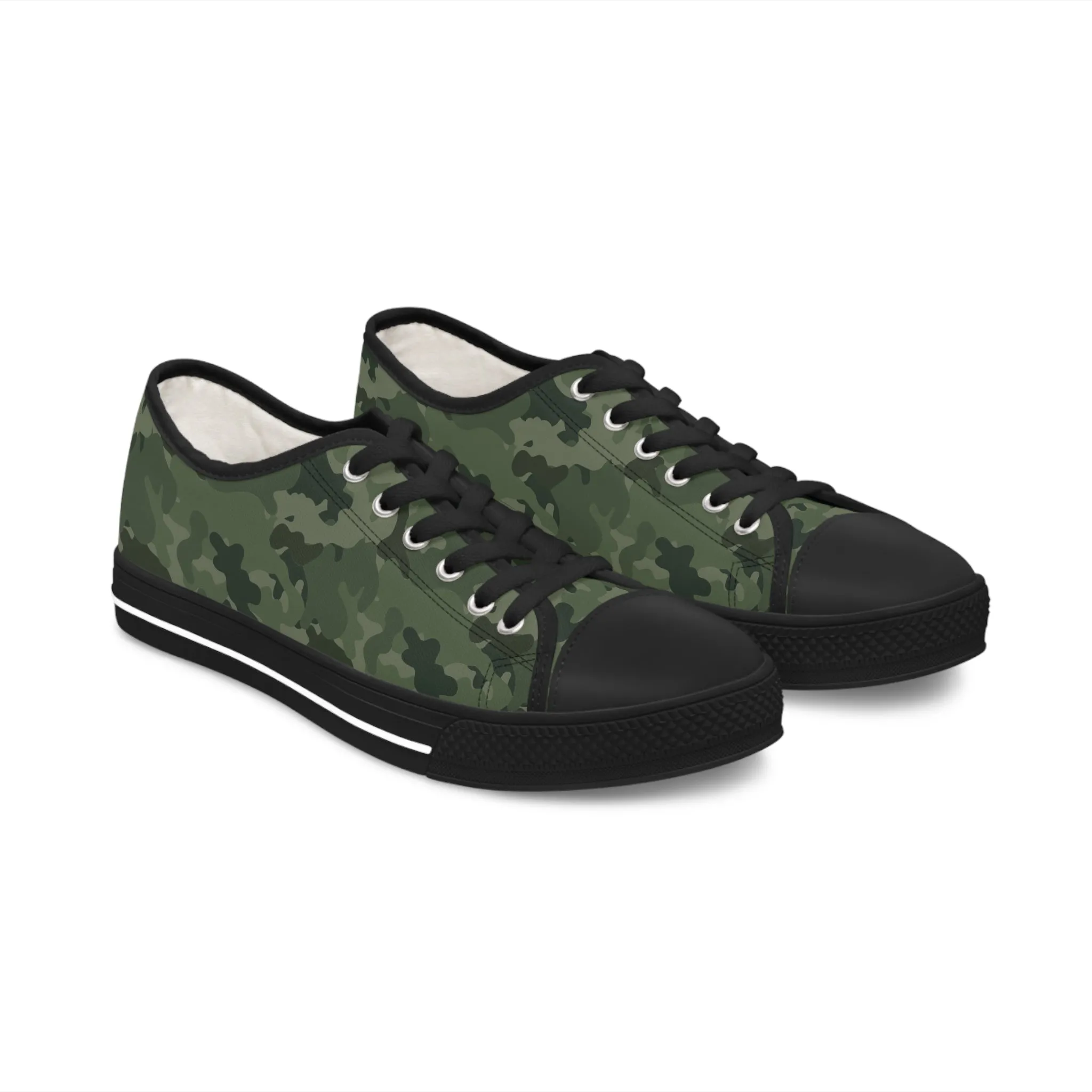 Camo no 6  Women's Low Top Sneakers