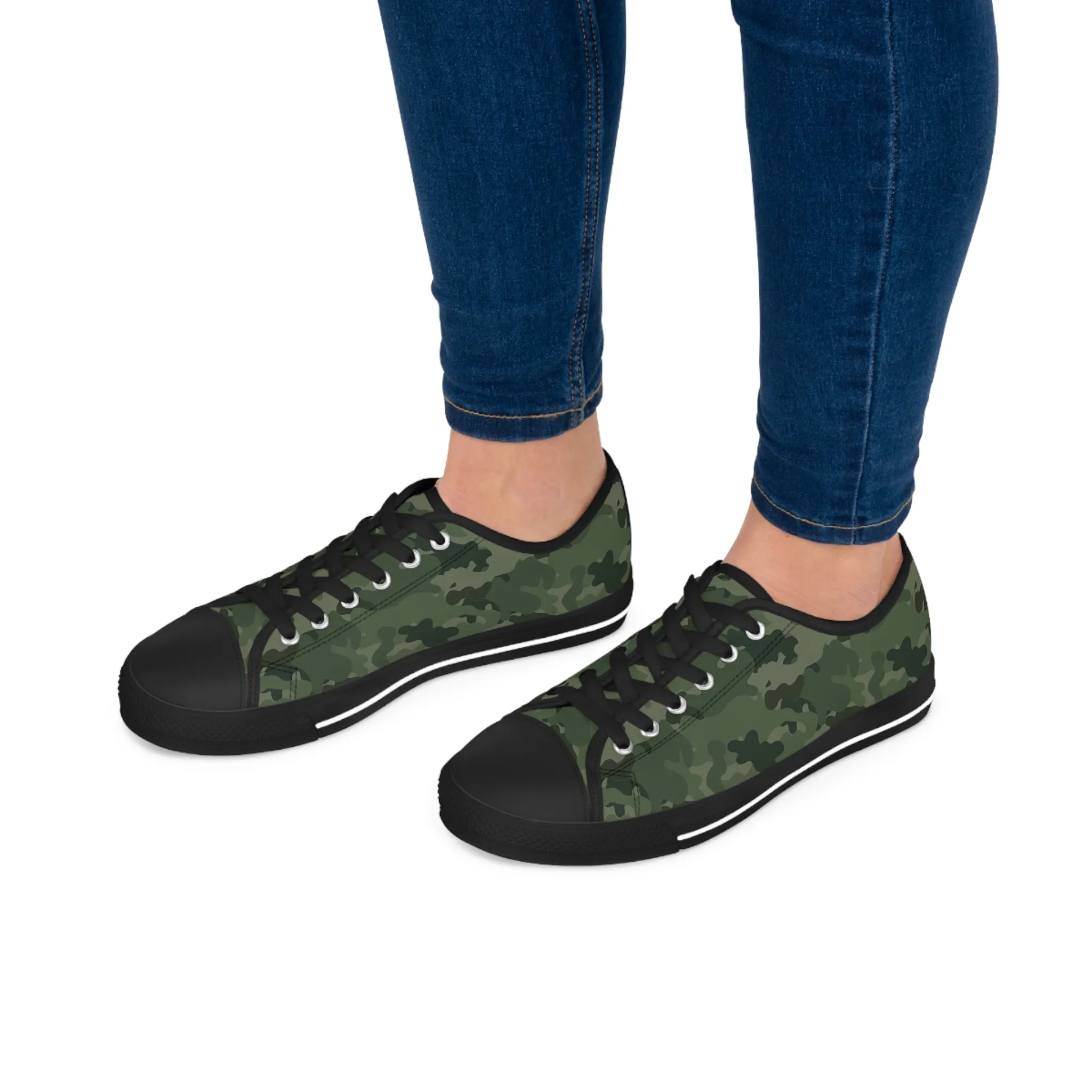 Camo no 6  Women's Low Top Sneakers