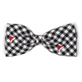 Check Santa Hats Bow Tie