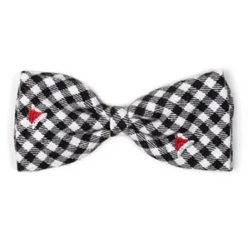 Check Santa Hats Bow Tie