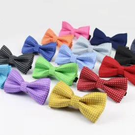 Children Fashion Formal Cotton Bow Tie Kid Classical Dot Bowties Colorful Butterfly Wedding Party Pet Bowtie Tuxedo Ties