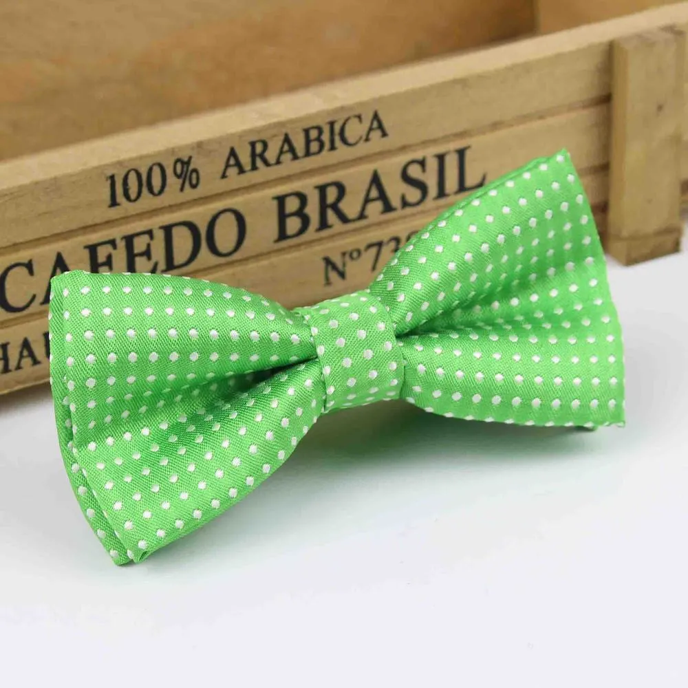 Children Fashion Formal Cotton Bow Tie Kid Classical Dot Bowties Colorful Butterfly Wedding Party Pet Bowtie Tuxedo Ties