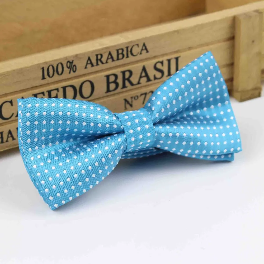 Children Fashion Formal Cotton Bow Tie Kid Classical Dot Bowties Colorful Butterfly Wedding Party Pet Bowtie Tuxedo Ties
