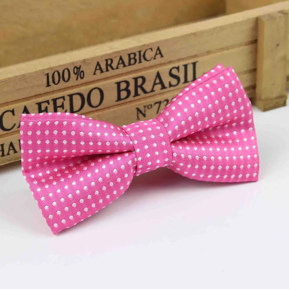 Children Fashion Formal Cotton Bow Tie Kid Classical Dot Bowties Colorful Butterfly Wedding Party Pet Bowtie Tuxedo Ties