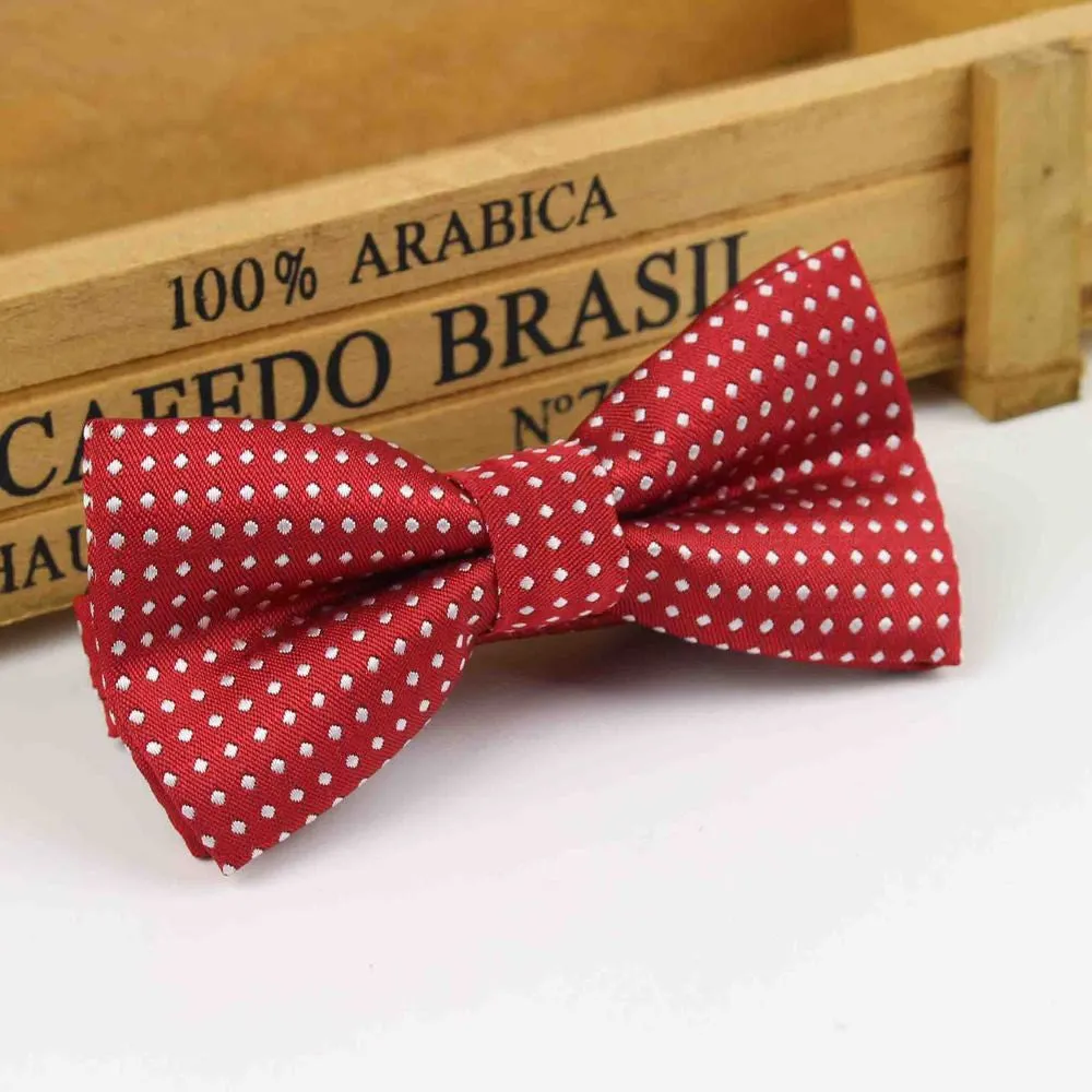 Children Fashion Formal Cotton Bow Tie Kid Classical Dot Bowties Colorful Butterfly Wedding Party Pet Bowtie Tuxedo Ties