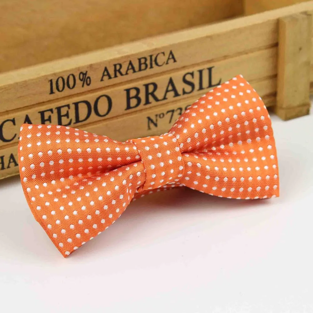 Children Fashion Formal Cotton Bow Tie Kid Classical Dot Bowties Colorful Butterfly Wedding Party Pet Bowtie Tuxedo Ties