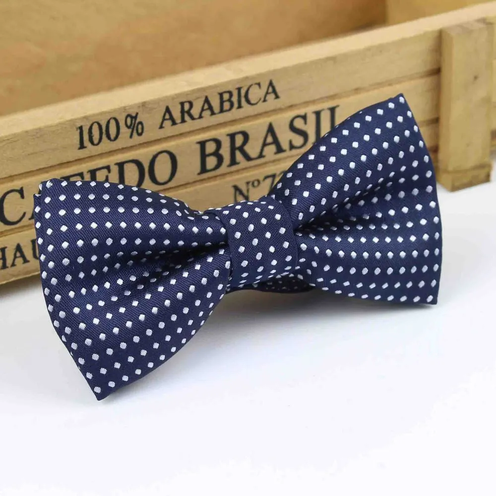 Children Fashion Formal Cotton Bow Tie Kid Classical Dot Bowties Colorful Butterfly Wedding Party Pet Bowtie Tuxedo Ties