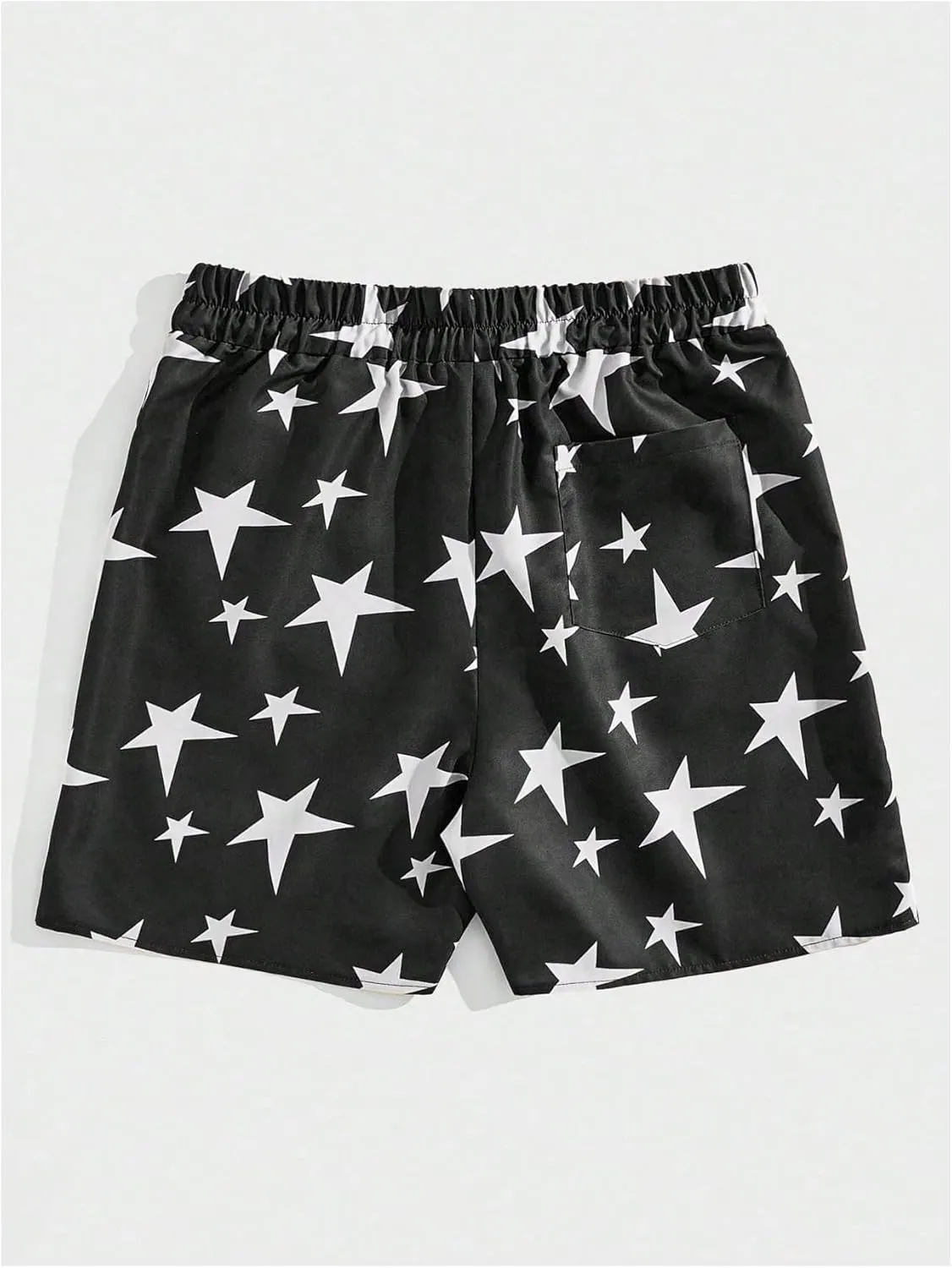 COZYEASE Men's Letter Graphic Print Drawstring Waist Shorts Casual Tie Front Track Athletic Gym Shorts
