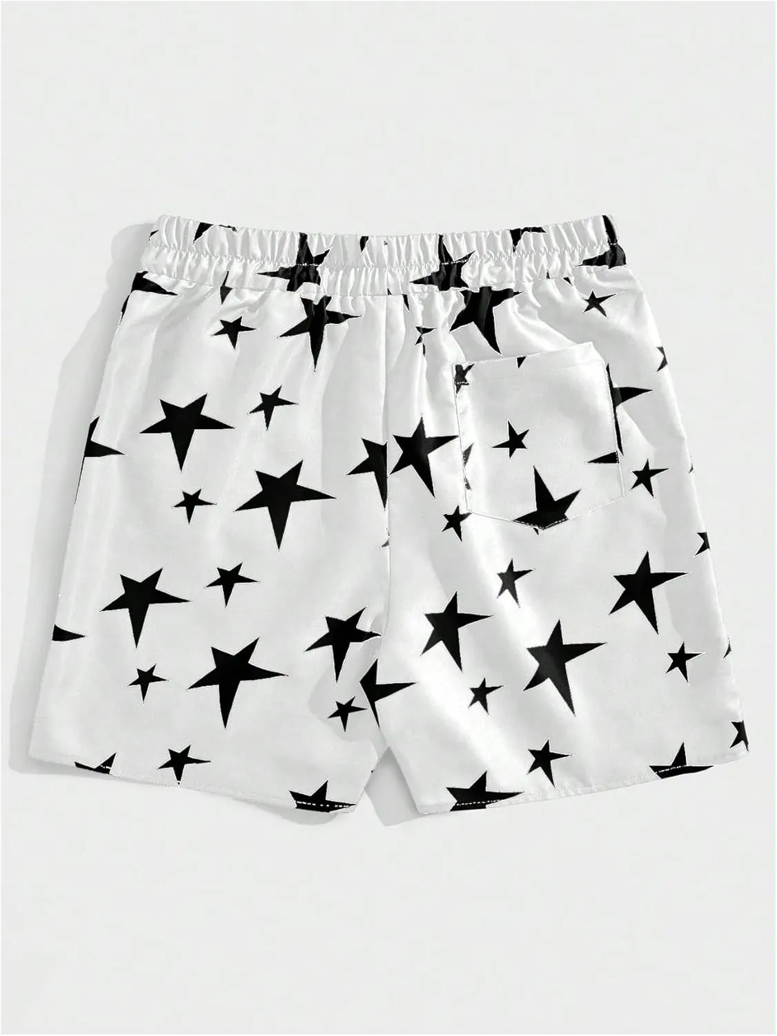 COZYEASE Men's Letter Graphic Print Drawstring Waist Shorts Casual Tie Front Track Athletic Gym Shorts