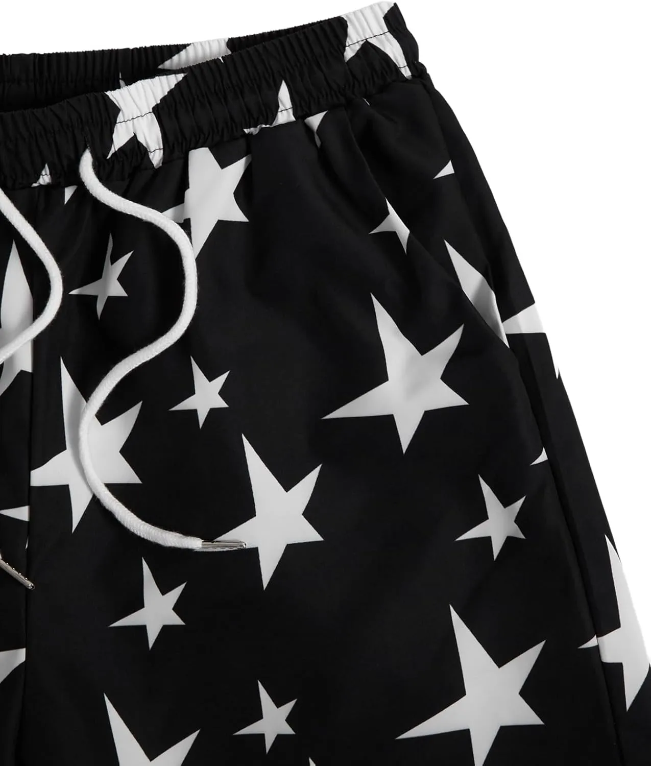 COZYEASE Men's Letter Graphic Print Drawstring Waist Shorts Casual Tie Front Track Athletic Gym Shorts