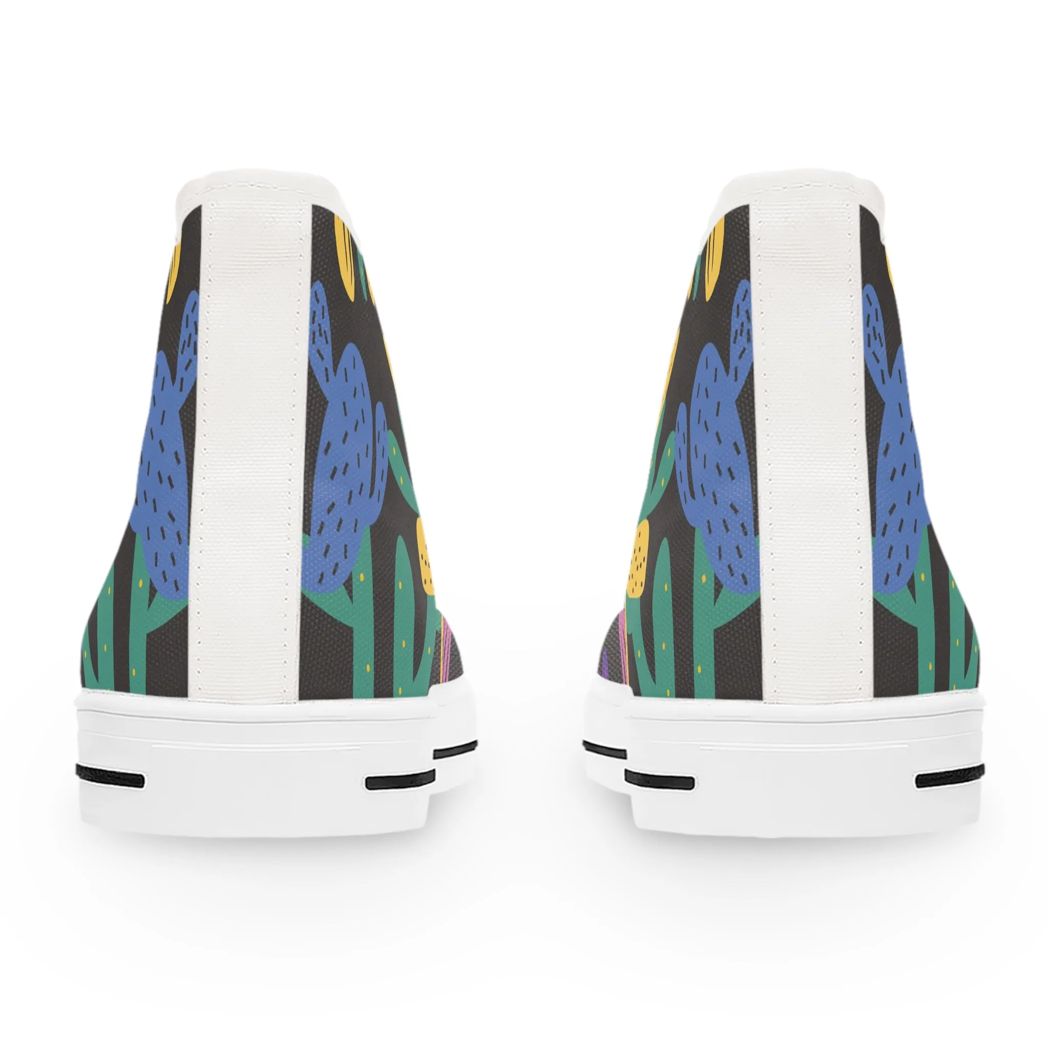 Cute Cactus Plants Women's High Top Sneakers
