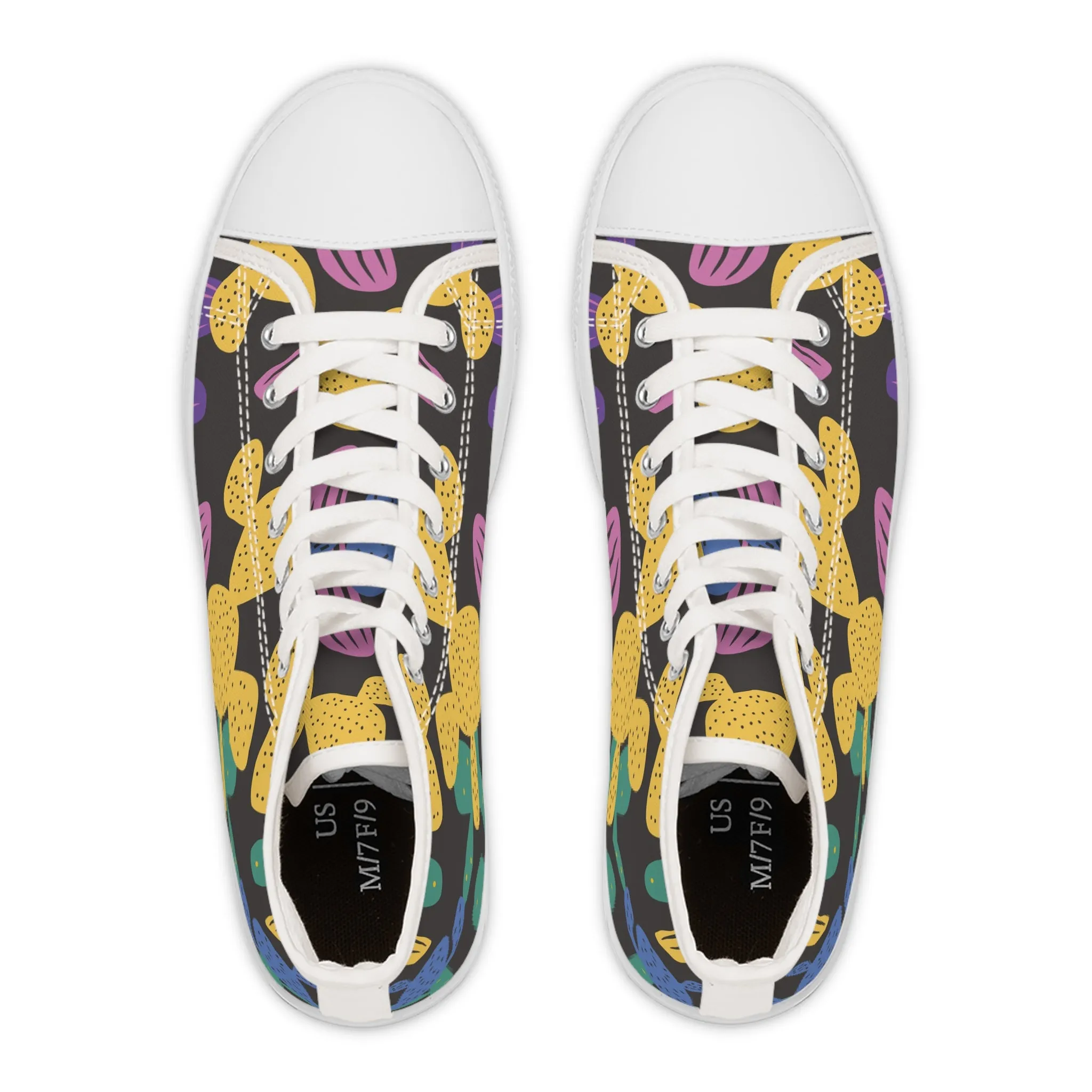 Cute Cactus Plants Women's High Top Sneakers
