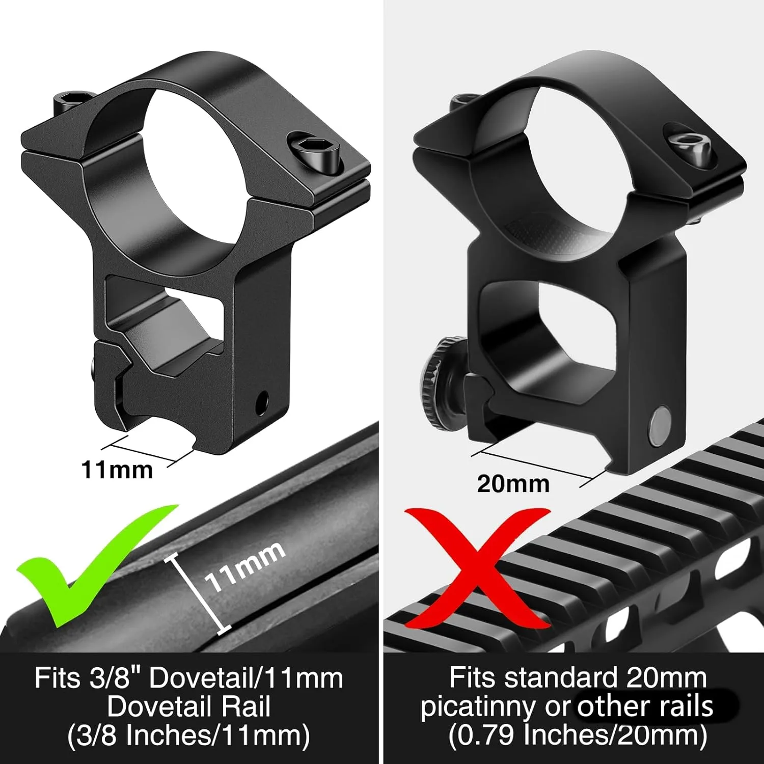 CVLIFE 3-9x40 Optics R4 Reticle Crosshair Scope with Scope Mounts