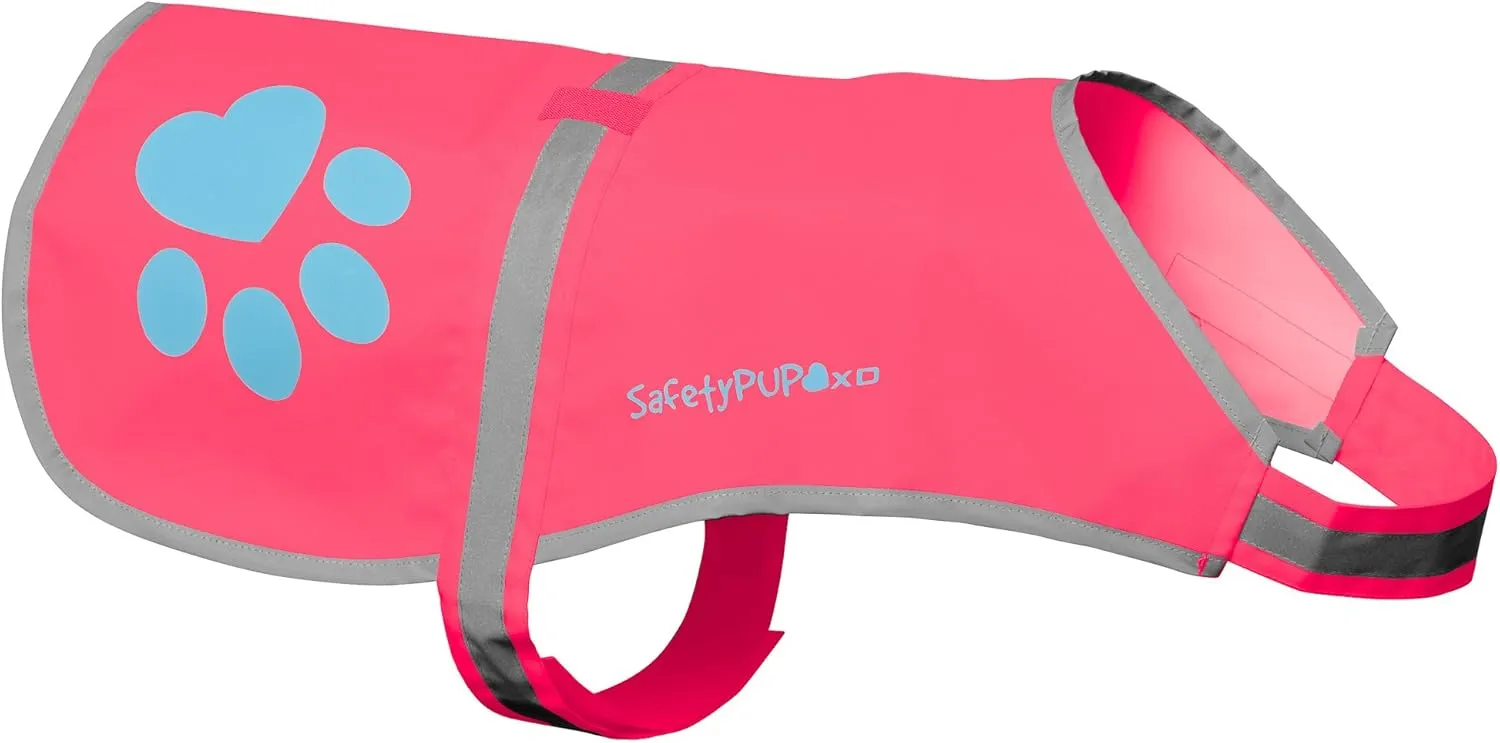 Dog Reflective Vest  Multiple Color Options with Hi-Vis Fluorescent Visibility Helping to Safeguard Your Pet On/Off Leash in Urban & Rural Areas.