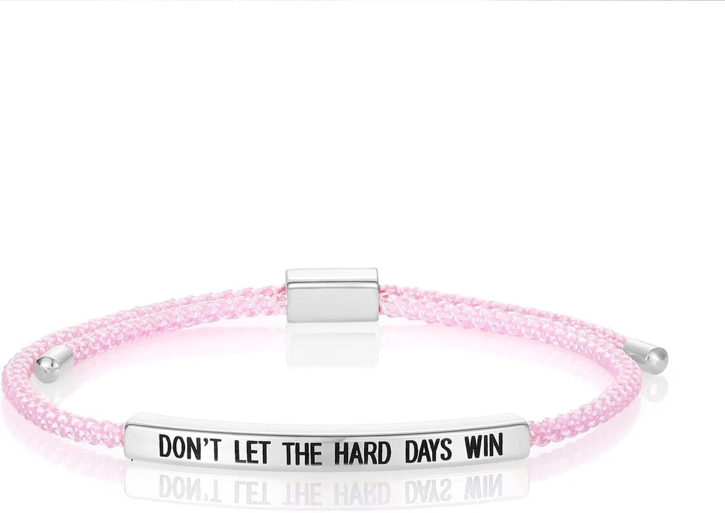 Dont Let The Hard Days Win Bracelet for Women Men, Handmade Braided Adjustable Wrap Stainless Steel To My Daughter/Best Friend Inspirational Gifts Ladies Jewelry