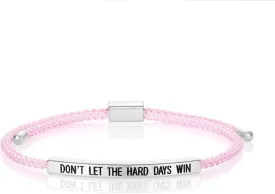 Dont Let The Hard Days Win Bracelet for Women Men, Handmade Braided Adjustable Wrap Stainless Steel To My Daughter/Best Friend Inspirational Gifts Ladies Jewelry