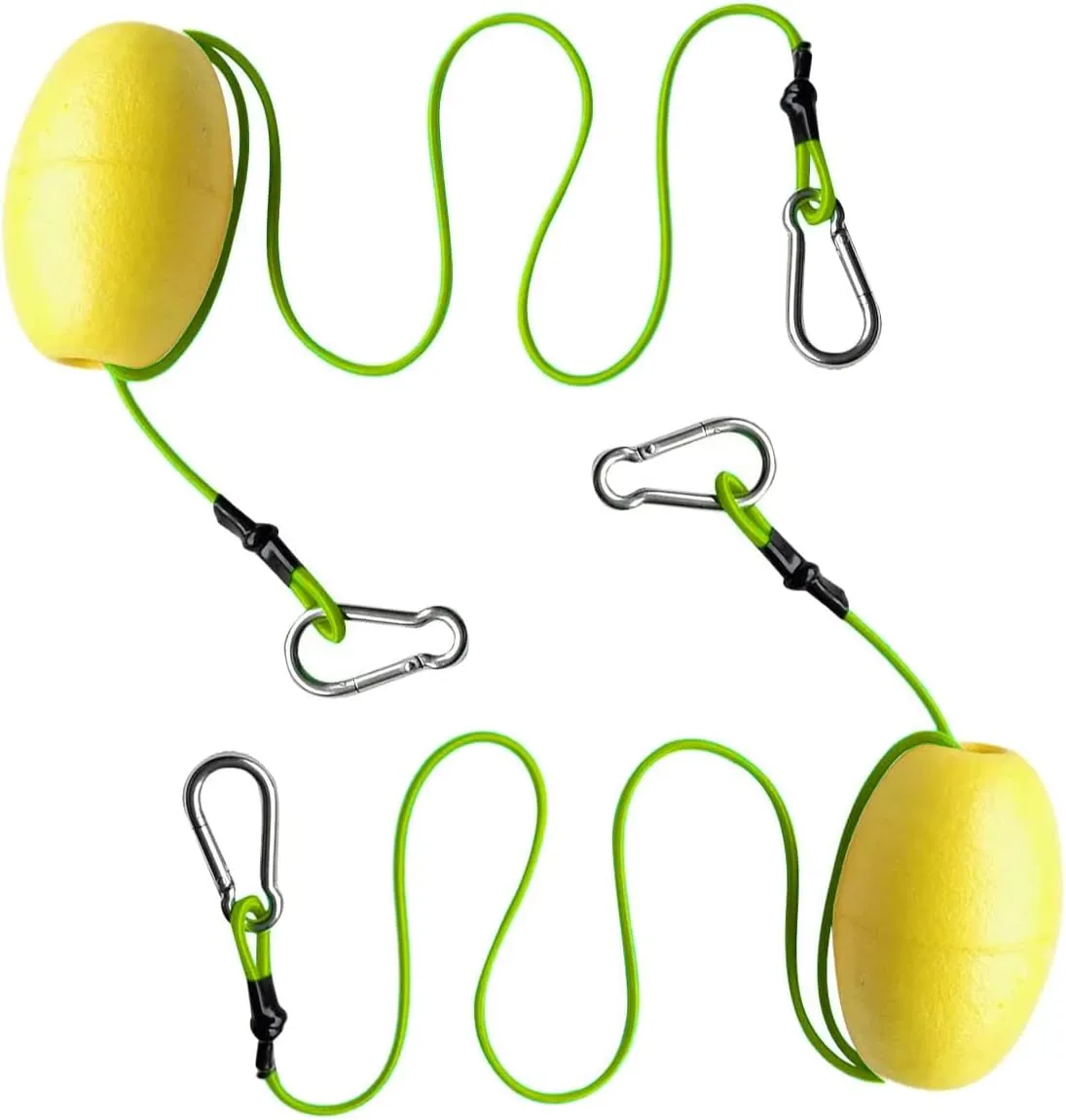 Drift Anchor Tow Throw Leash Line with EVA Buoy Float & Clip/Markers for Anchors at The Beach, Lake, or Sandbar Water