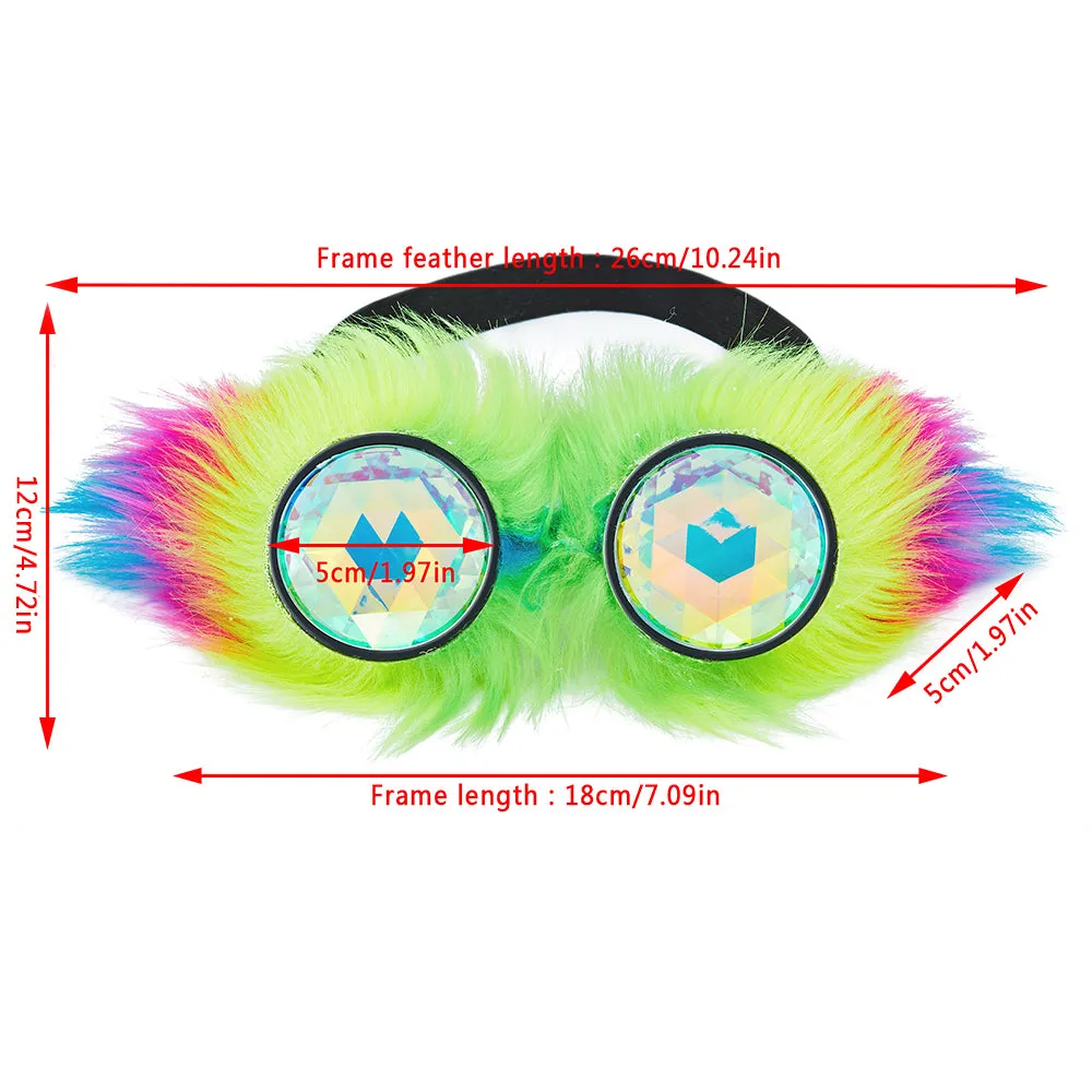 Fluffy Kaleidoscope Goggles
