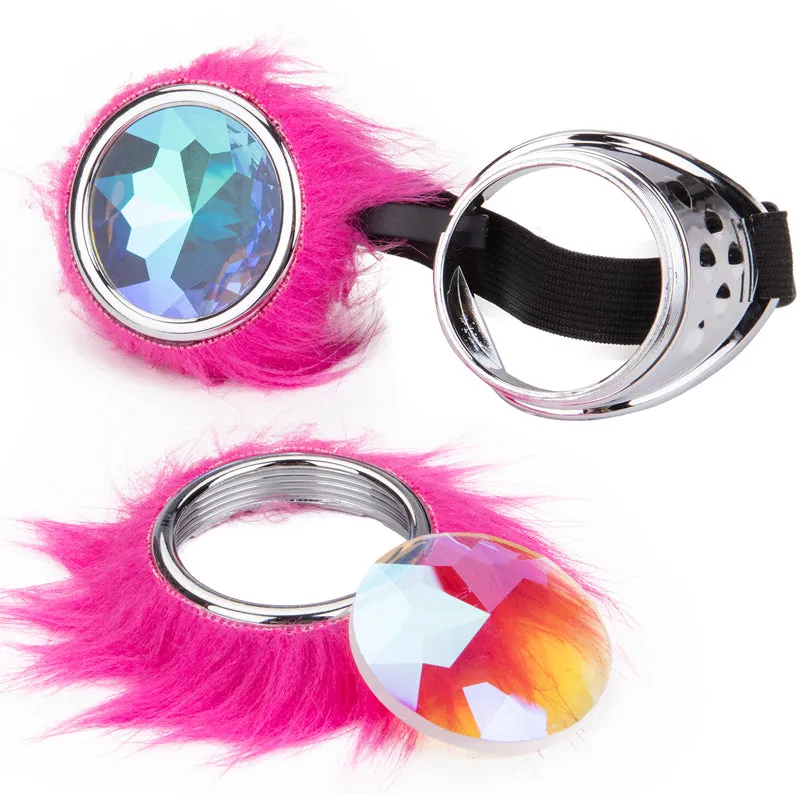 Fluffy Kaleidoscope Goggles