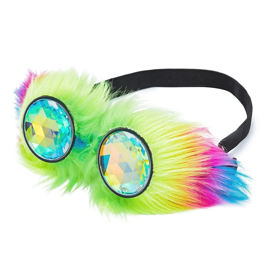 Fluffy Kaleidoscope Goggles
