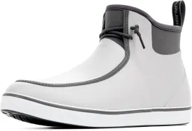 Furuian Deck Boots for Men Waterproof Rain Boots Durable Rubber Boots Comfortable Fishing Loafers Slip On Moc Toe Boots Non Slip Boat Shoes for Fishing, Gardening, Daily, Working, Sailing
