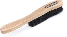 Hat Brush Horsehair Felt Hat Cleaner, Horse Hair Brush for Baseball Cap, Cowboy Hats, Shoes, and Clothes Brush, Soft Bristles Wooden Cleaning Brush, Durable Dust and Lint Remover - Superio