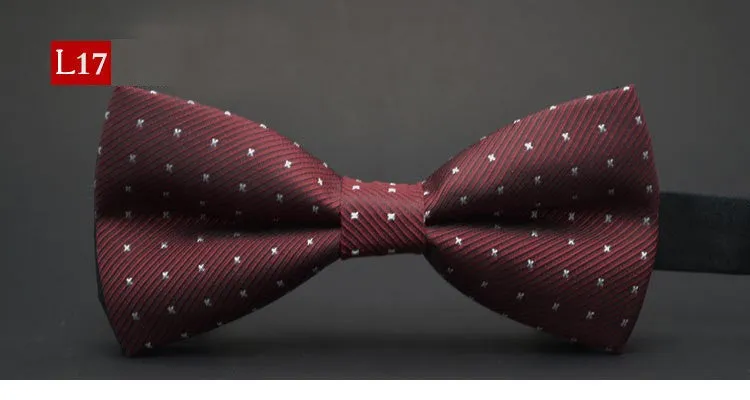 Hot sale Men Formal commercial Gentleman bow tie butterfly cravat bowtie male solid color marriage bow ties for men