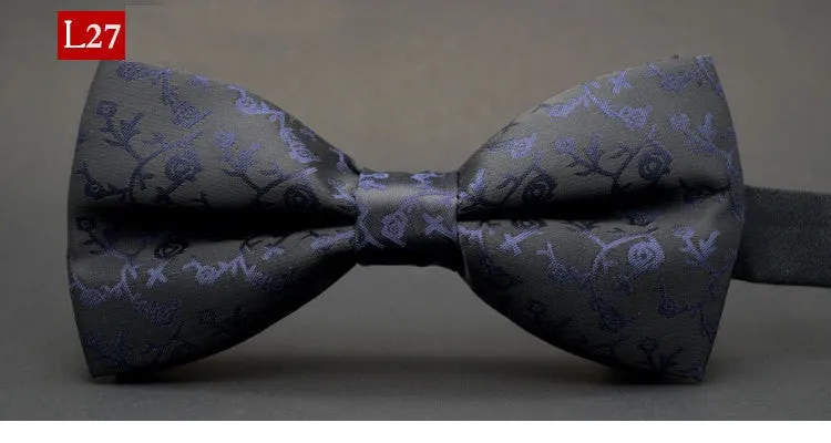 Hot sale Men Formal commercial Gentleman bow tie butterfly cravat bowtie male solid color marriage bow ties for men