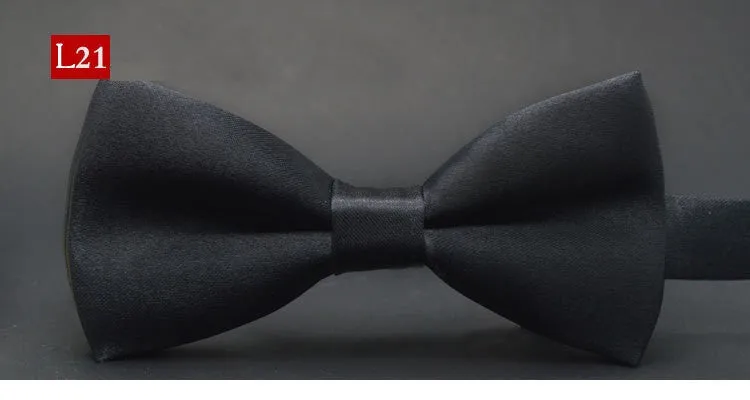Hot sale Men Formal commercial Gentleman bow tie butterfly cravat bowtie male solid color marriage bow ties for men