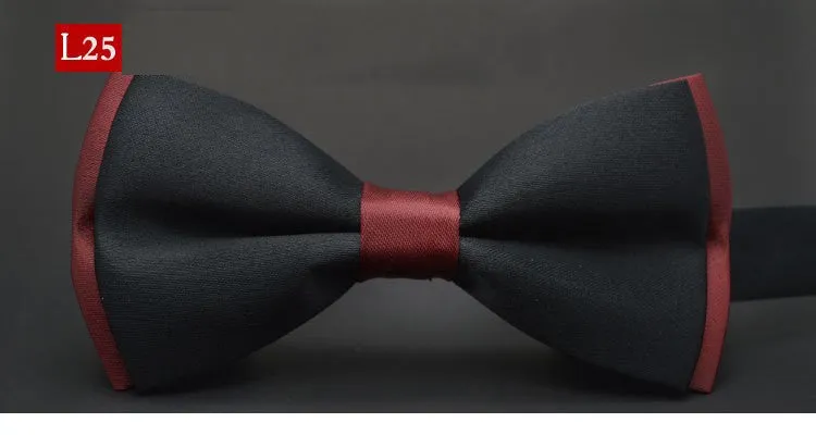 Hot sale Men Formal commercial Gentleman bow tie butterfly cravat bowtie male solid color marriage bow ties for men
