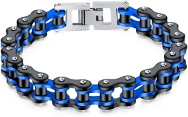 jonline24h Mens Womens Stainless Steel Motorcycle Biker Chain Heavy Bracelet Rock Link Wristband