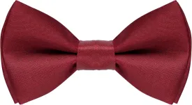Kids Bow Tie Classic Solid Color Satin Bow Tie Adjustable Neck Bowtie for Kids Wedding Party