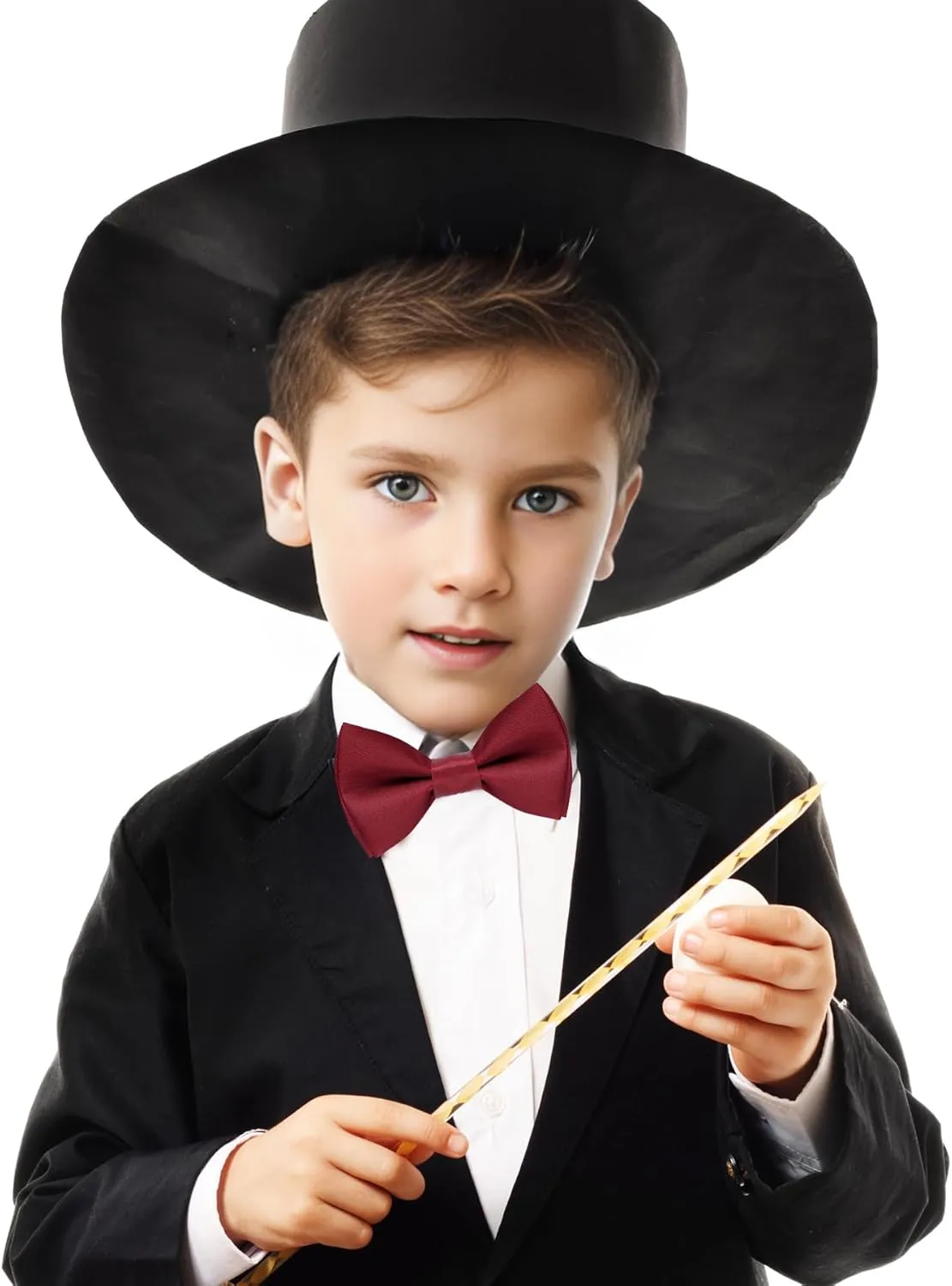 Kids Bow Tie Classic Solid Color Satin Bow Tie Adjustable Neck Bowtie for Kids Wedding Party