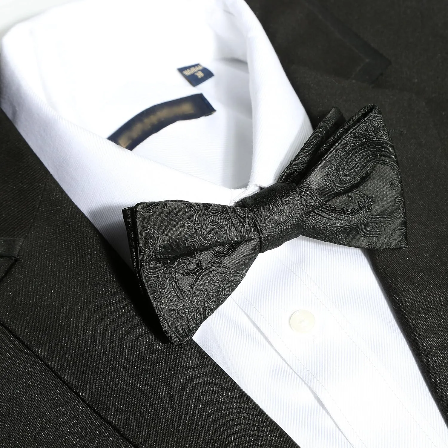 KissTies Mens Self-Tied Bow Tie Paisley Bowties For Men