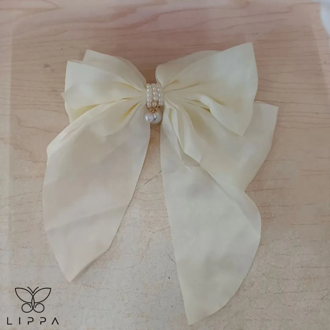 Large Ribbon Bow Hair Pin