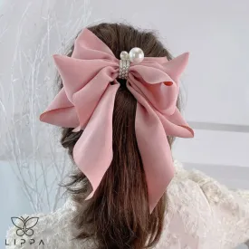 Large Ribbon Bow Hair Pin