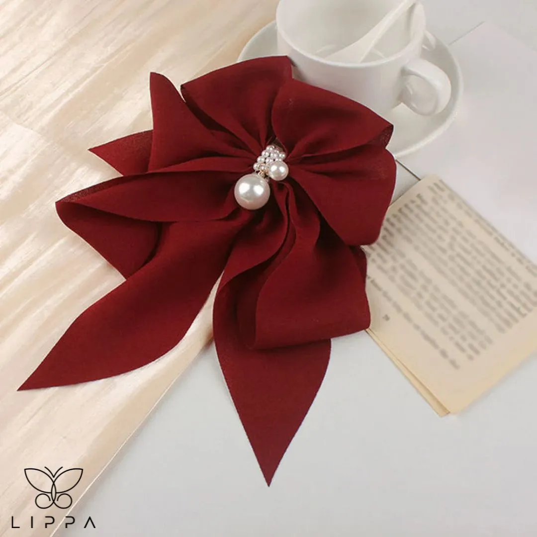 Large Ribbon Bow Hair Pin