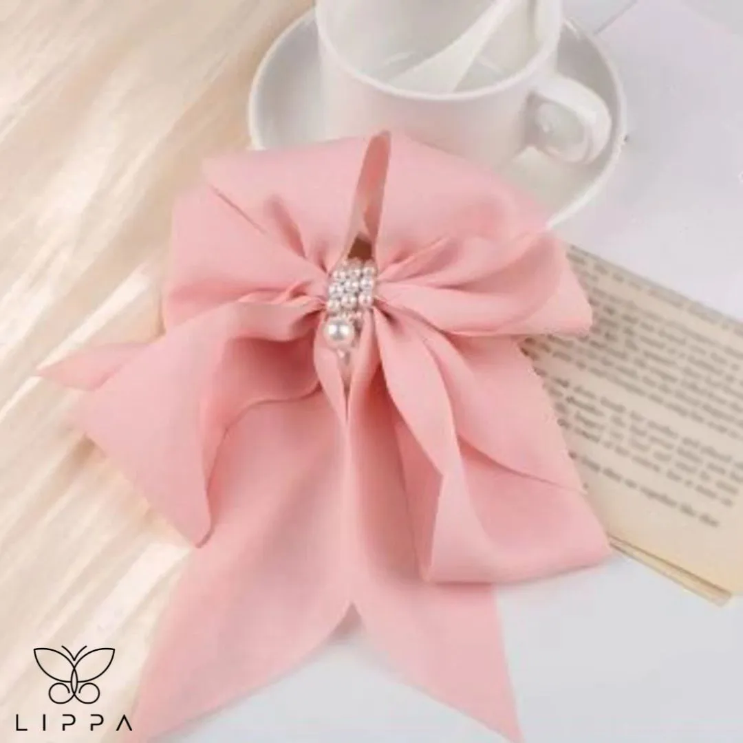Large Ribbon Bow Hair Pin