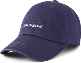 Life is Good Vintage Chill Cap, Darkest Blue, One Size