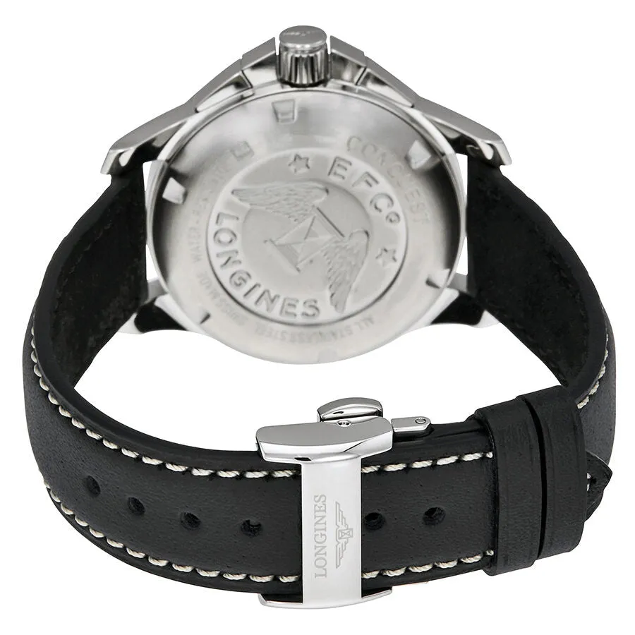 Longines Conquest Black Dial Chronograph Ladies Watch L3.379.4.56.3