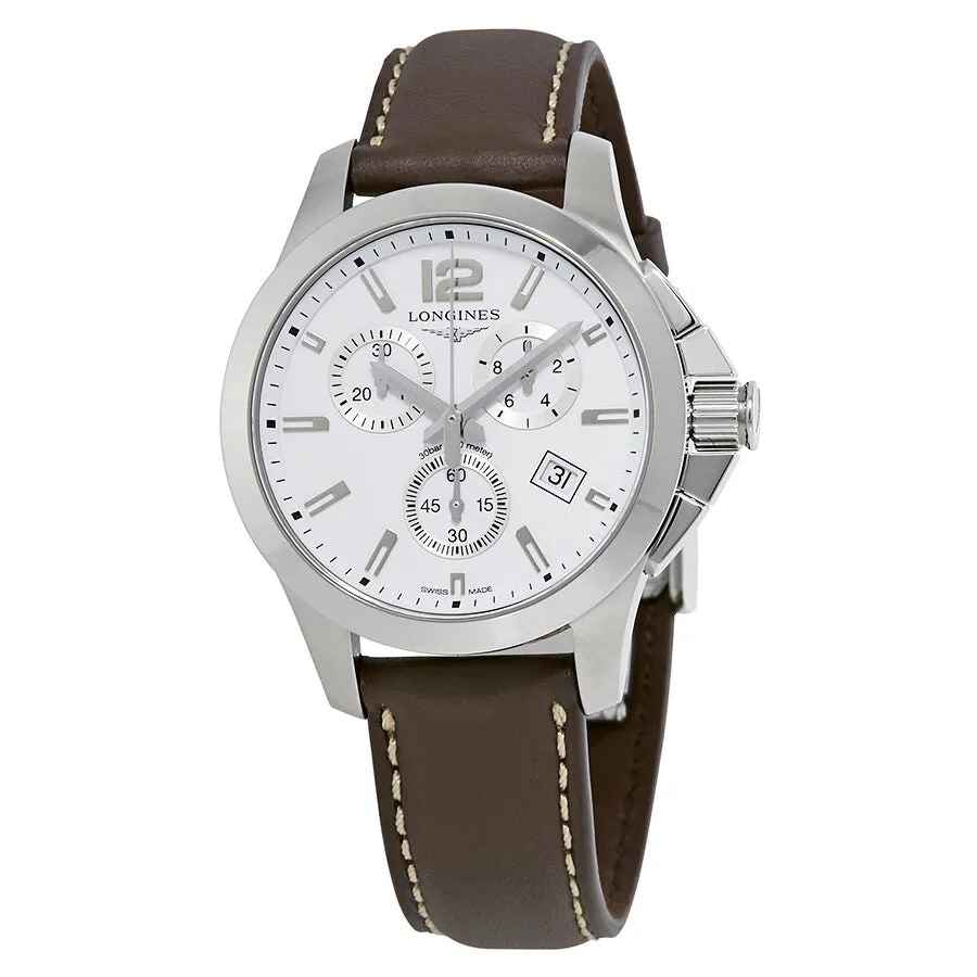 Longines Conquest Chronograph White Dial Men's Watch L33794165