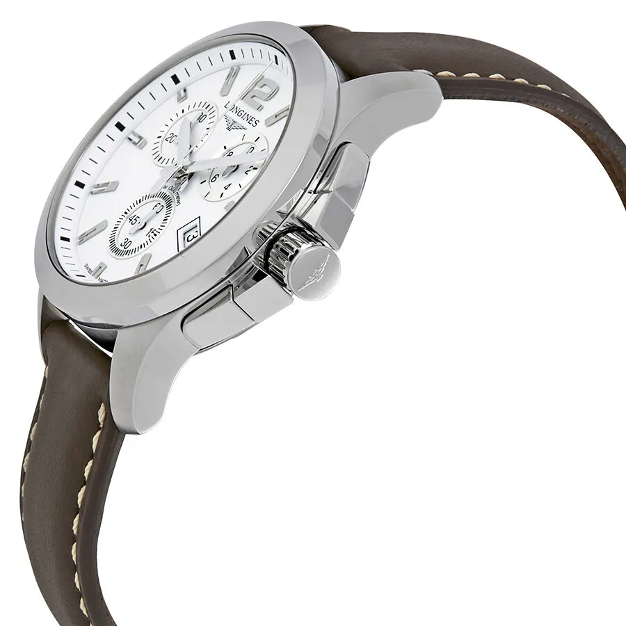 Longines Conquest Chronograph White Dial Men's Watch L33794165