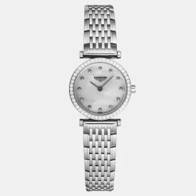Longines La Grande Diamond White Mother-of-Pearl Dial Quartz Ladies Watch L4.241.0.80.6